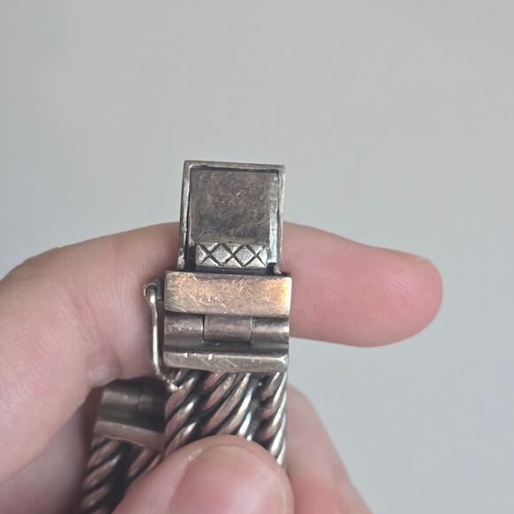 Buddha To Buddha Thick Sterling Silver 925 Bracelet Clasp Button 71g 8.5" Inches - Picture 7 of 9